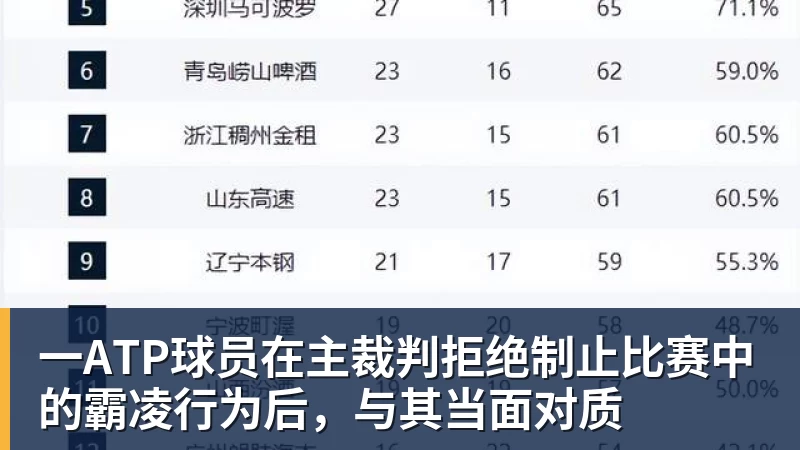 FB体育一ATP球员在主裁判拒绝制止比赛中的霸凌行为后，与其当面对质