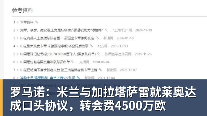 FB体育罗马诺：米兰与加拉塔萨雷就莱奥达成口头协议，转会费4500万欧